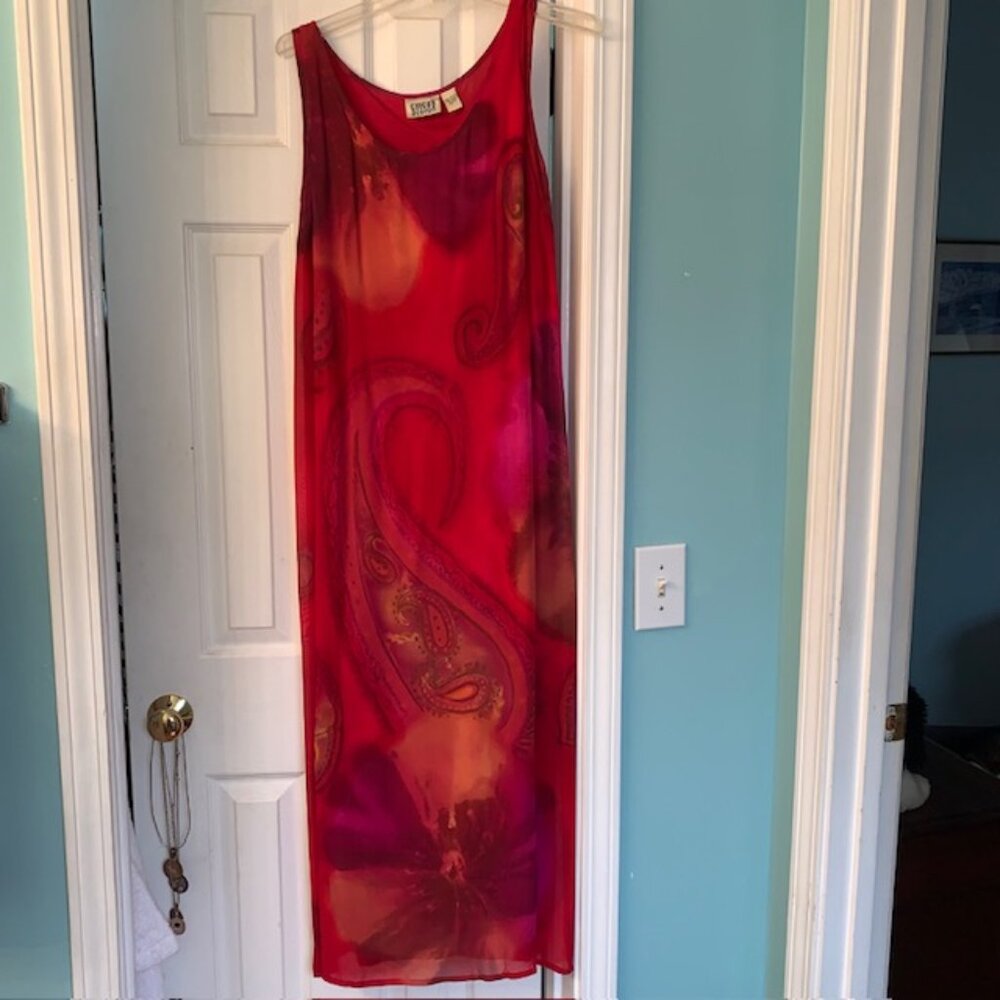 Beautiful Colorful Lush Chico's Long Dress